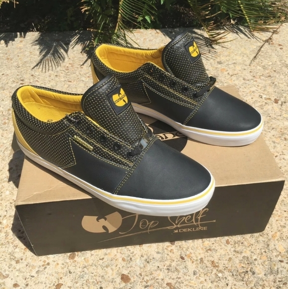 NIB Dekline Belmont Wu-Tang Yellow Killer Bee Shoe - Picture 5 of 11